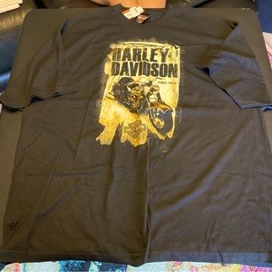 Men’s Black Harley-Davidson T-shirt size 4Xl-NWT